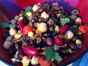 Three Bean and Wild Rice Salad